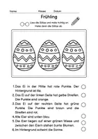 Vorschau - Arbeitsblätter - DaZ Frühling Lesen und Malen - Seite 2