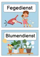 Vorschau - Poster - Unsere Klassendienste (in drei Farbausführungen) | Classroom Management, Klassenübergreifen - Seite 2