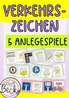 Vorschau - Spiele - Verkehrszeichen 5 Anlegespiele - Deckblatt
