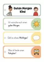 Vorschau - Aufgabenkarten - Moderationsfächer: Guten Morgen Kind - Seite 2
