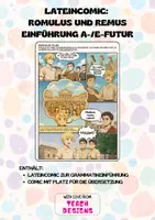 Vorschau - Arbeitsblätter - Grammatik Lateincomic: Romulus, Remus und das a-/e-Futur - Deckblatt