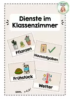 Vorschau - Poster - Classroom Management: Dienste im Klassenzimmer - Deckblatt