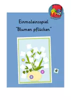 Vorschau - Spiele - Einmaleinsspiel Blumen pflücken - Deckblatt
