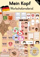 Vorschau - Spiele - Spielerisches Wortschatzmaterial: Mein Kopf (DaZ/DaF) - Deckblatt