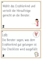 Vorschau - Arbeitsblätter - Erzählkonferenz Ablauffächer Checkliste und Höraufträge - Seite 3