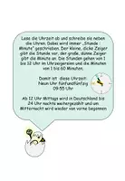 Vorschau - Arbeitsblätter - Uhrzeit ablesen lernen analog Ostern - Seite 1