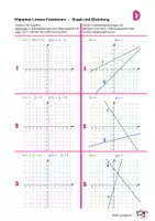 Vorschau - Arbeitsblätter - Klapptests Lineare Funktionen Graph und Gleichung - Seite 3