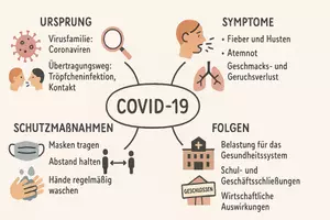 Vorschau - Arbeitsblätter - Lernposter + Arbeitsblätter zum Thema "COVID-19 / Corona-Virus" + Lösung & MP3 + Mindmap - Seite 3