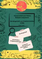 Vorschau - Arbeitsblätter - 📚 Klassenarbeit: Ballade analysieren – „Die Bürgschaft“ von Friedrich Schiller ✍️🎭 (inkl. EWH) - Deckblatt