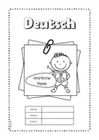 Vorschau - Arbeitsblätter - Wörtliche Rede - direkte Rede - inklusive Test - Deckblatt
