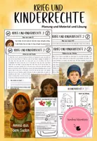 Vorschau - Arbeitsblätter - 4 - Krieg und Kinderrechte - vollständige Planung mit Material und Lösungen - Deckblatt