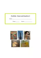 Vorschau - Unterrichtsreihen - Portfolio-Mappe: Kunst und Kreatives 3 - Deckblatt