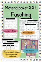 Vorschau - Arbeitsblätter - Materialpaket XXL Fasching - Deckblatt