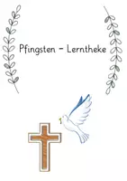 Vorschau - Mal- und Bastelvorlagen - Lerntheke - Pfingsten - Religion - Deckblatt