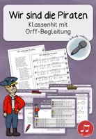 Vorschau - Arbeitsblätter - Wir sind die Piraten - Lied mit Begleitung und Audios - Deckblatt