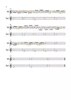 Vorschau - Arbeitsblätter - Morgenstimmung von Grieg 2-st. mit Notennamen und Farben - Seite 2