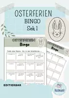 Vorschau - Spiele - Osterferien Bingo für die Sek 1 (editierbar) - Deckblatt