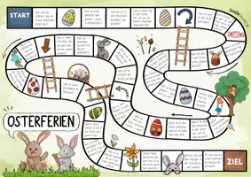 Vorschau - Spiele - Osterferien – Brettspiel mit Gesprächsimpulsen zu den Ferien Spiel - Seite 1
