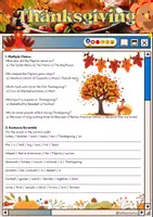Vorschau - Arbeitsblätter - Thanksgiving Reading - Grade 8 - Seite 1
