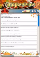 Vorschau - Arbeitsblätter - Thanksgiving Reading - Grade 8 - Seite 2