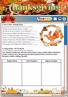 Vorschau - Arbeitsblätter - Thanksgiving Reading - Grade 8 - Seite 3
