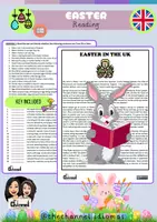 Aperçu - Feuilles d'exercices - EASTER IN THE UK – Reading Comprehension - Page de couverture