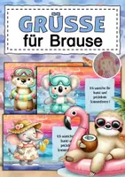 Vorschau - Mal- und Bastelvorlagen - Sommer Feriengrüße für Brause - Deckblatt