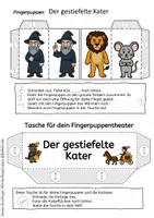 Vorschau - Mal- und Bastelvorlagen - Der gestiefelte Kater - Fingerpuppen zum Märchen der Gebrüder Grimm - Seite 3
