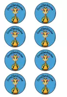 Vorschau - Bildkarten - Buttons Giraffenklasse EnjoyYourAfternoon - Seite 1