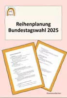 Vorschau - Präsentationen/Tafelbilder - Parteienquiz - Bundestagswahl 2025 #demokratiestärken - Deckblatt