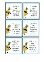 Vorschau - Mal- und Bastelvorlagen - Sommerferien Grüße Schuljahresende Grundschule Sek I - Seite 2