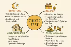 Vorschau - Arbeitsblätter - Lernposter + Arbeitsblätter zum Thema "Zuckerfest" + Lösung & MP3 + Mindmap + Infografik - Seite 3