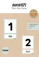Vorschau - Poster - Numbers / Bildkarten / 1- 20 / Englisch / FREEBIE - Deckblatt