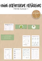 Vorschau - Arbeitsblätter - Mathe Mini-Lerntheke / Frühling / Kl. 1 - Deckblatt