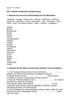 Vorschau - Arbeitsblätter - DaF DaZ B2 Arbeitswelt und Bewerbung + Lösung - Deckblatt