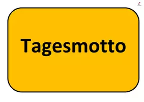 Vorschau - Präsentationen/Tafelbilder - Tagesmotto Werken&Gestalten - Deckblatt