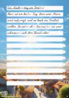Vorschau - Unterrichtsreihen - Sommer - Abschreibübung "Freibad" in Lateinischer Ausgangsschrift in 2 Schwierigkeitsstufen - Seite 2