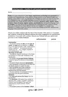 Vorschau - Arbeitsblätter - Analyzing poetry (Checklist / Feedback) - Seite 3