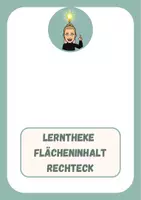 Vorschau - Arbeitsblätter - Lerntheke Flächeninhalt Rechteck - Deckblatt