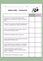 Vorschau - Merkblätter - Checkliste Fabel - Seite 1