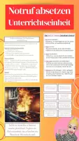 Vorschau - Unterrichtsreihen - Feuer - Einen Notruf absetzen (112) - Deckblatt