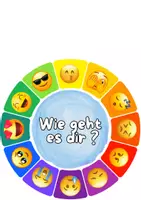 Vorschau - Fördermaterial/Inklusion - Unser Gefühlsrad - Emojis - Deckblatt