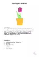 Vorschau - Mal- und Bastelvorlagen - Kunst Muttertag, Vatertag, Tulpen verschenken - Seite 1