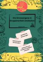 Vorschau - Stundenentwürfe - 📘 Die fünf Sinnesorgane in Gruppenarbeit entdecken 🧠👁️👂👃👅✋ - Deckblatt