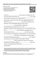 Vorschau - Arbeitsblätter - Arbeitsblätter zum Thema "Geschichten über Alexander den Großen" (Lückentext, Hörverstehen) + Lösung & MP3 + Mindmap + Infografik - Deckblatt