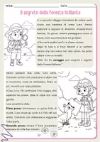 anteprima - Compiti in classe/Test - Il segreto della foresta brillante - fiaba educativa con attività - Pagina 1
