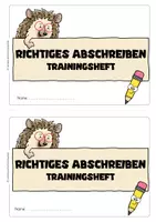 Vorschau - Arbeitsblätter - Materialpaket "Richtig abschreiben lernen" - Seite 3