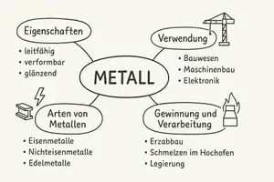Vorschau - Arbeitsblätter - Lernposter + Arbeitsblätter zum Thema "Metall" + Lösung & Fragen & MP3 + Mindmap + Infografik - Seite 3