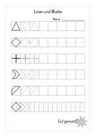 Vorschau - Arbeitsblätter - Zeichnen mit dem Lineal Arbeitsblatt - Seite 2