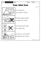 Vorschau - Arbeitsblätter - Liederarbeitung "Suse, liebe Suse, was raschelt im Stroh?" - Seite 3